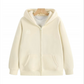 Baiboka Minimalistic Hoodie with Zipper – Cream