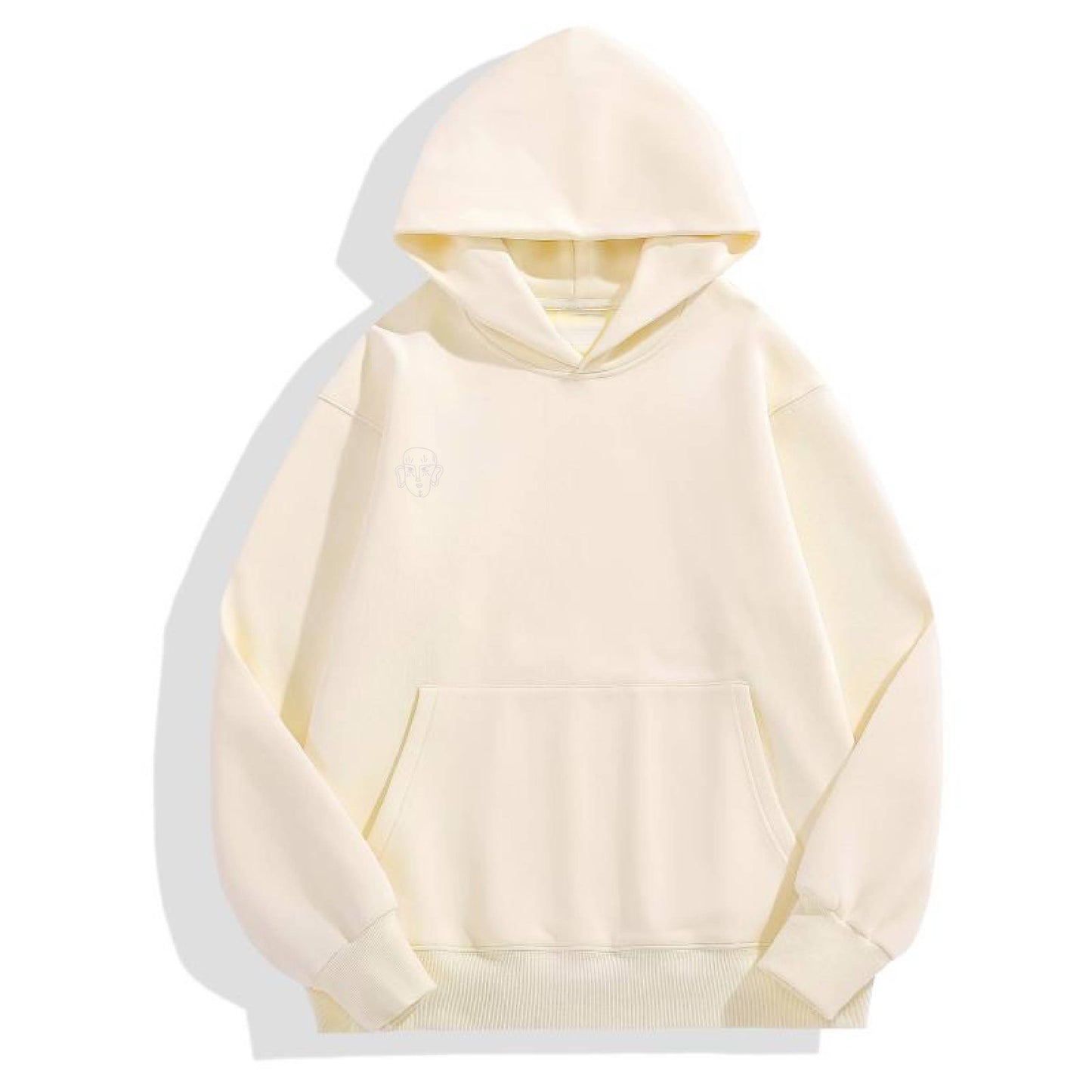 Extra Warm Oversized Minimalistic Hoodie – Cream